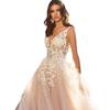 2025 Cross-Border Summer Lace Sleeveless Deep V-Neck Embroidered Dress for Women