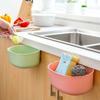 2 Pcs Kitchen Hanging Trash Can Door Buckle Garbage Basin Oval Shape Organizer Storage Large Sink Clutter Collection Basket