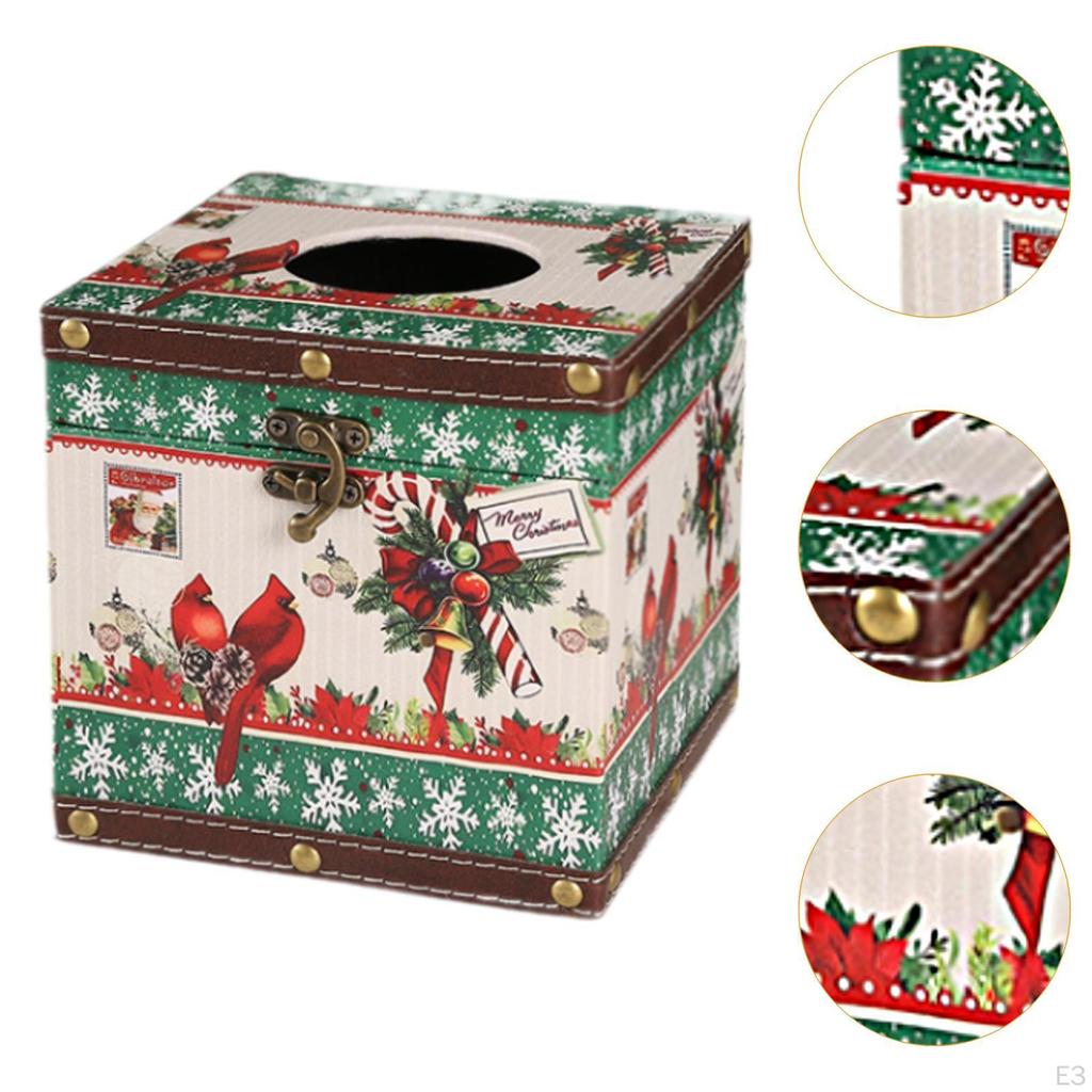 Weihnachten Taschentuchbox Abdeckung Serviette Mode Statue Papierhalter Organizer für Tischplatte