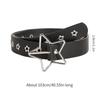 Adjustable Belt with Hollow Out Star Buckle Thin Waist Belt Vintage Belt Hot Girls Women Belt for Coat Skirts Jeans