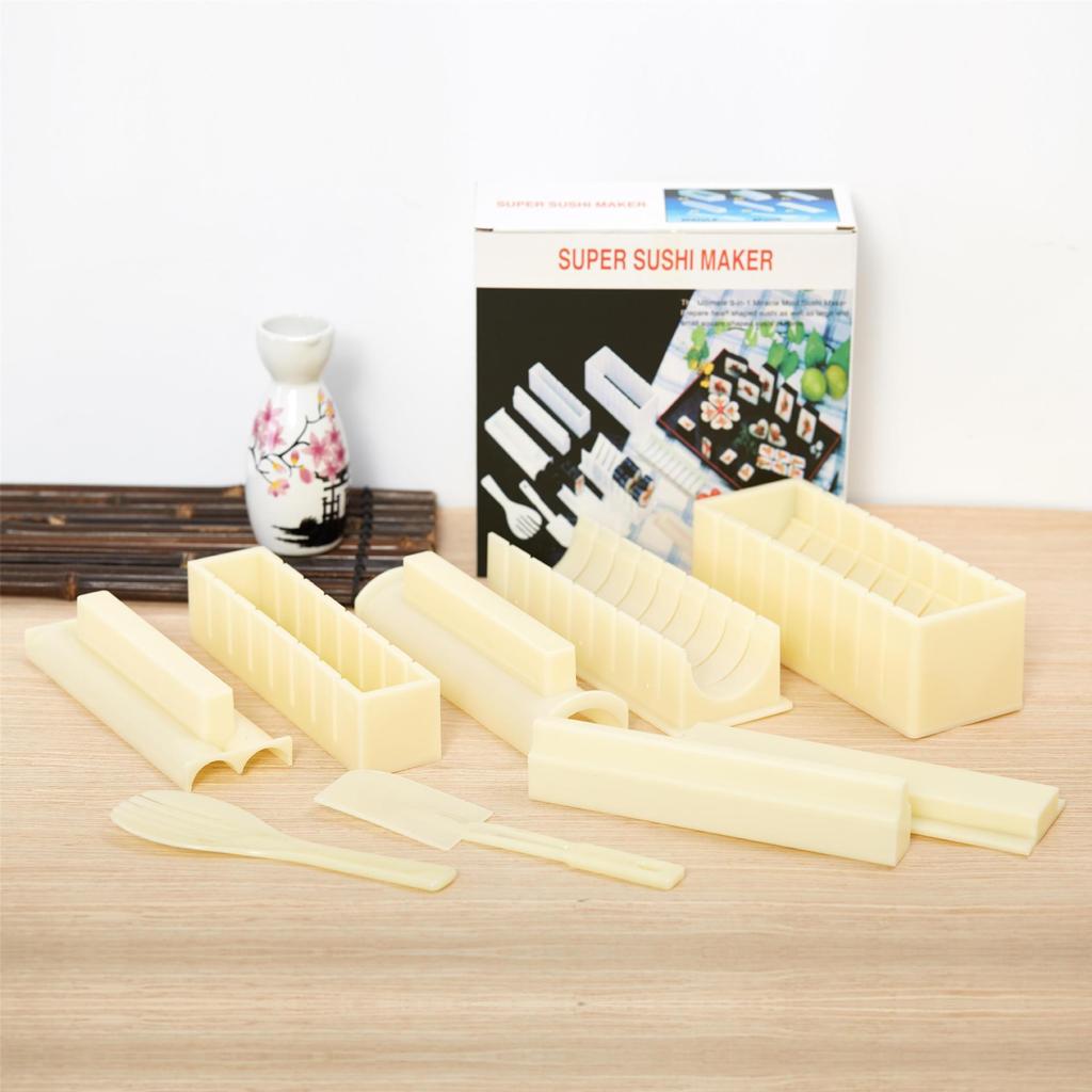 Multifunctional Sushi Maker Kit Complete Sushi Moulds Sushi Making Kit Rice Roll DIY Kitchen Set Suitable for Beginners