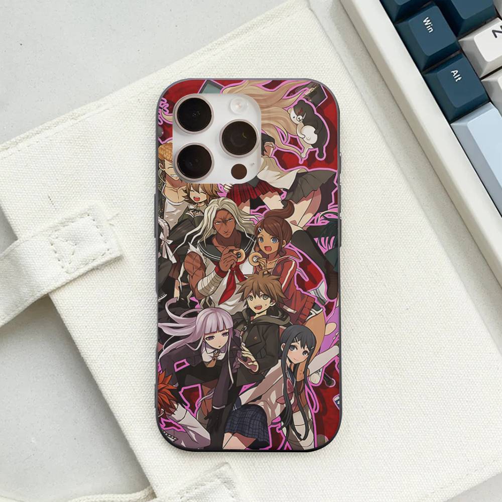 

Anime Game D_DanganRonpaS For IPhone 17 16 15 Plus Pro Max 12 14 Plus 11 13 Wave Corrugated Stripe Funda Phone Cover iPhone 14 pro
