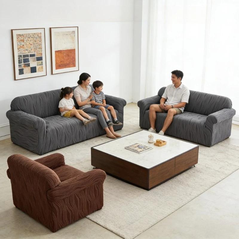Thickened Stretch Jacquard Elastic Sofa Cover Up Twill Slipcover Universal Fit Combination Couch Covers for Living Room Office