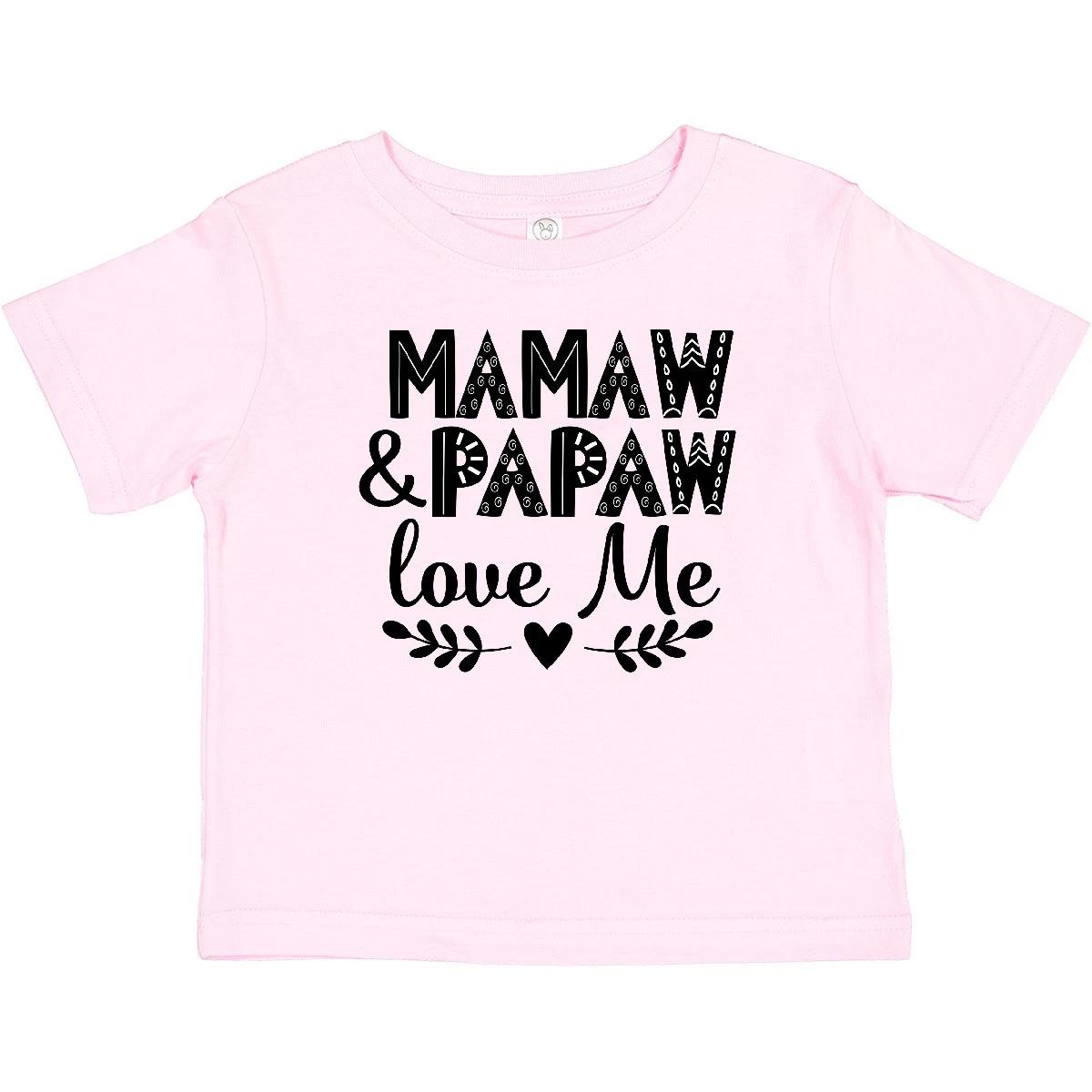 Inktastic Mamaw And Papaw Love Me Grandchild Baby T-Shirt From Grandbaby Clothes 140