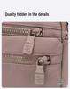 Women's Water-Repellent Crossbody Handbag: Multi-Layer Single-Shoulder Casual Nylon Bag