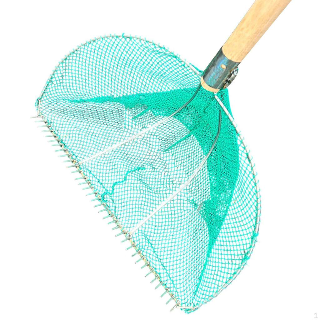 Инструмент для сбора моллюсков Грабли-когти с корзиной Легкая переноска Легкий металл Толкающая сеть Пляж для улицы