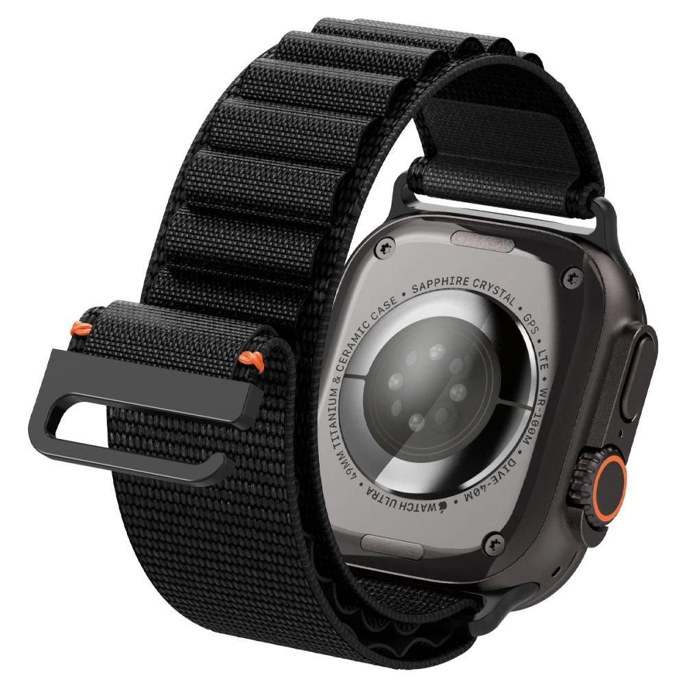 Pasek Pasek Spigen WBF1 na Apple Watch 44 / 45 / 46 / 49 mm - czarny