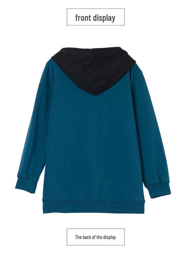 Plus Size Hooded Sweatshirt for Women: 2025 Spring & Autumn Fashion for Middle-Aged Moms