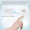Ac 110-240V Dc 9-24V Led Pir Motion Sensor Switch 2-Wire Human Infrared Automatic Sensing Adjustable Time Delay Switch Panel