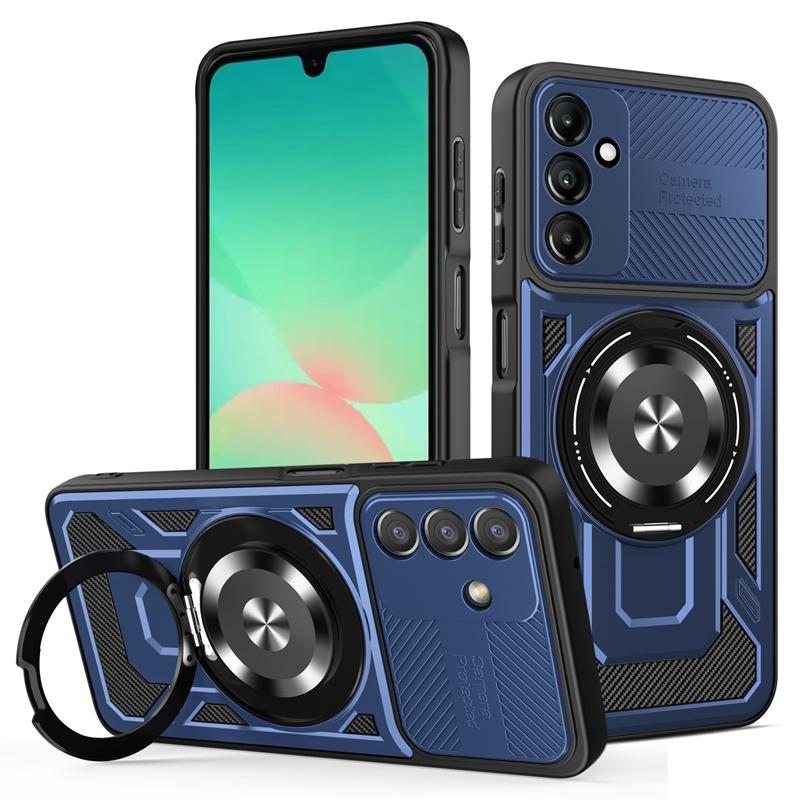 

For Samsung Galaxy A56 Case Luxury Armor Wireless Charge Magsafe Case For Galaxy A56 A 56 GalaxyA56 Magnetic Ring Bumper Cover For Galaxy A56