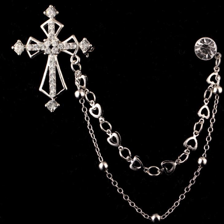 

Мужская европейская и американская брошь для рубашки костюма, самый продаваемый стиль