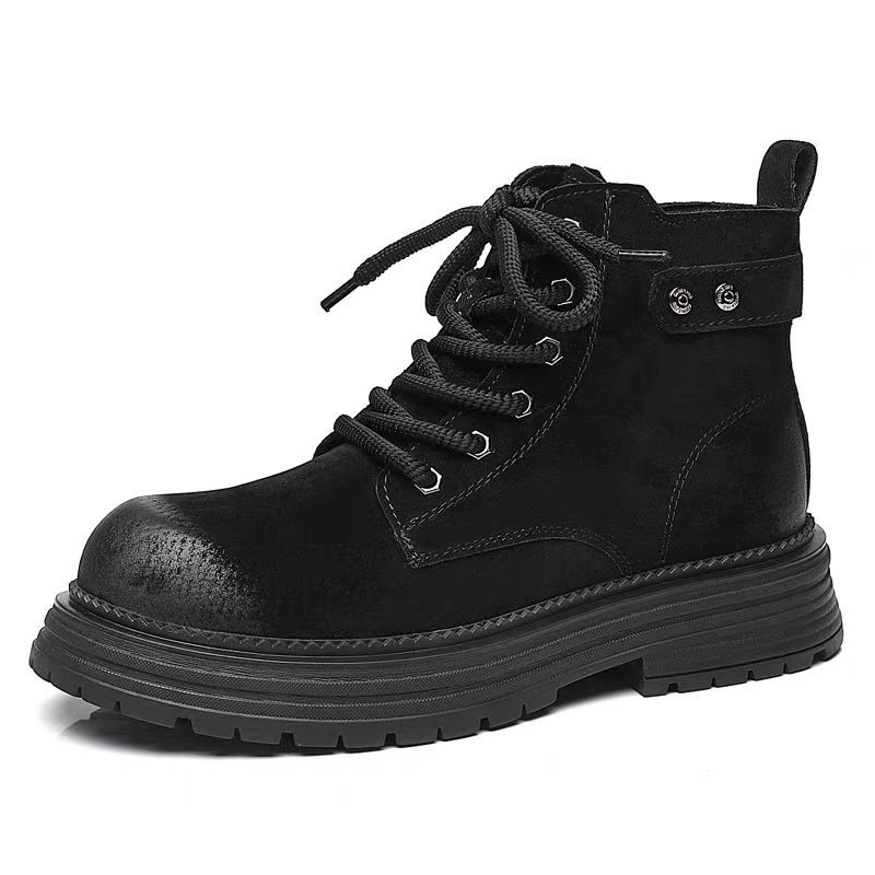 Motorrad Schuhe Männer Mode High Top Schuhe Chunky Ankle Stiefel Für Männer Casual Outdoor Turnschuhe Männer Punk Britischen Stil Männer der Stiefel