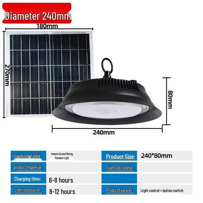 Solar Powered Outdoor/Indoor Pendant Light