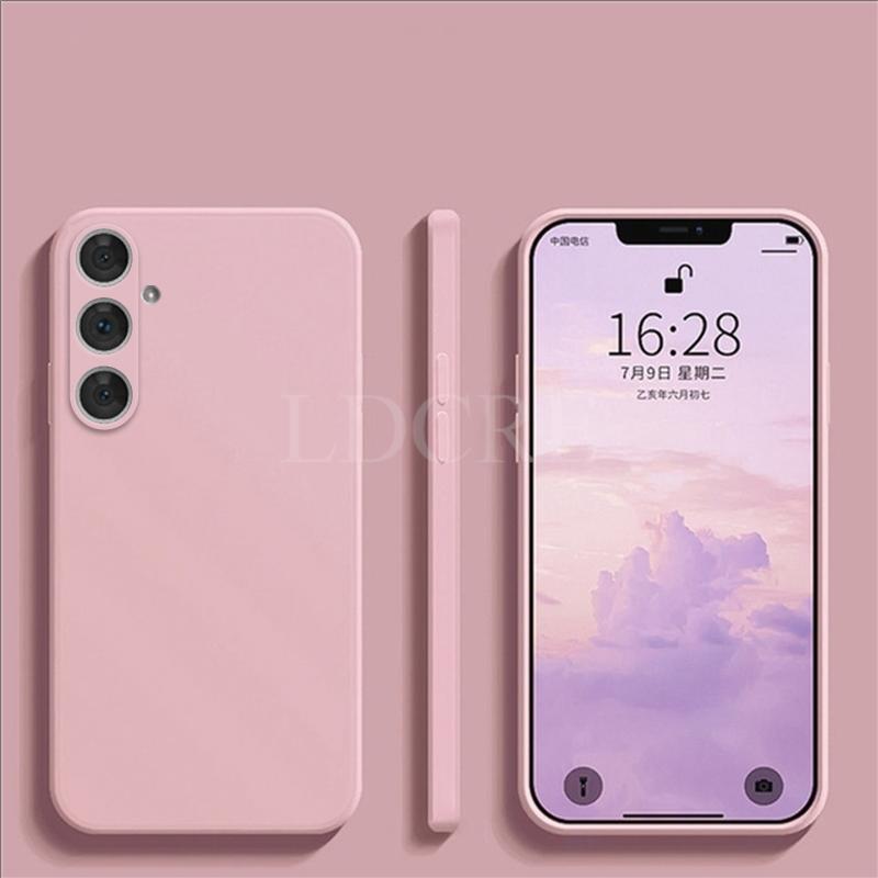 

Для Samsung Galaxy M35 чехол жидкий силиконовый чехол Samsung M35 чехол TPU мягкий резиновый защитный чехол для телефона Galaxy M35 чехол M35 5G розовый