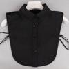 Pearl Detachable Collar Women Crystal Diamond Chiffon Shirt False Fake Collar Women Removable Peto Mujer Chemisier Faux Cols Tie