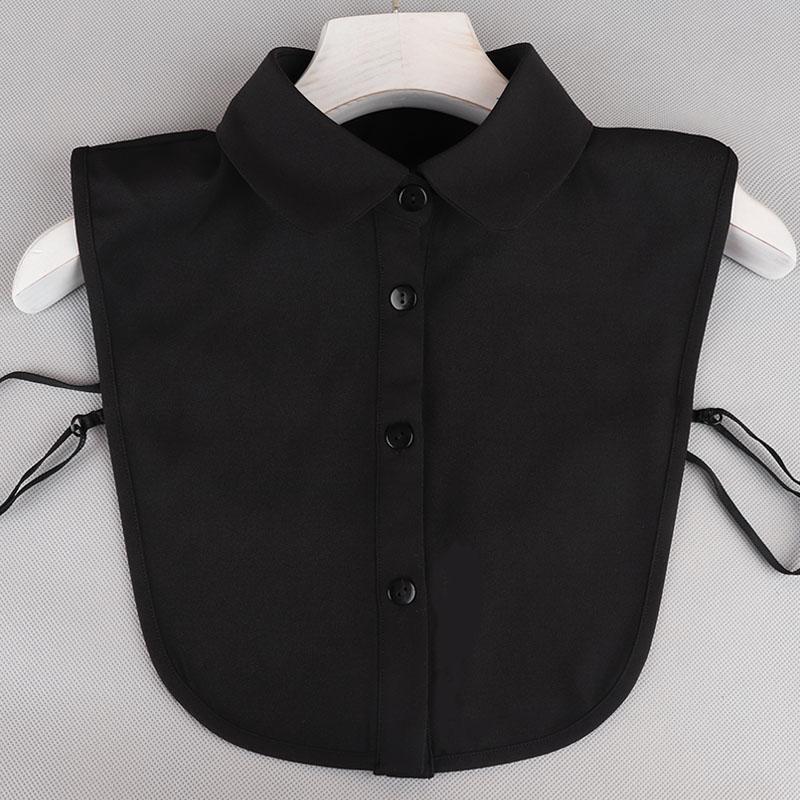 Pearl Detachable Collar Women Crystal Diamond Chiffon Shirt False Fake Collar Women Removable Peto Mujer Chemisier Faux Cols Tie