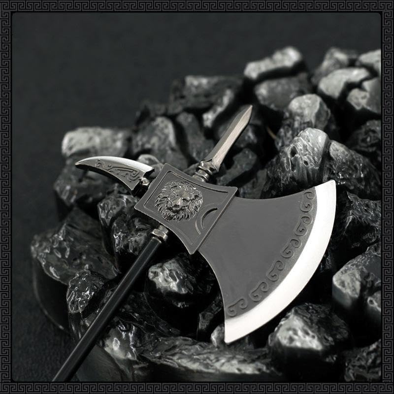 [Nekokamiyama] Romance of the Three Kingdoms: Xu Huang Gongming's Axe, 22cm Long / Miniature Figurine, Collector's Item, Decorative Item