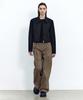 INSILENCE WOMEN Wide Chino Pants Olive Beige