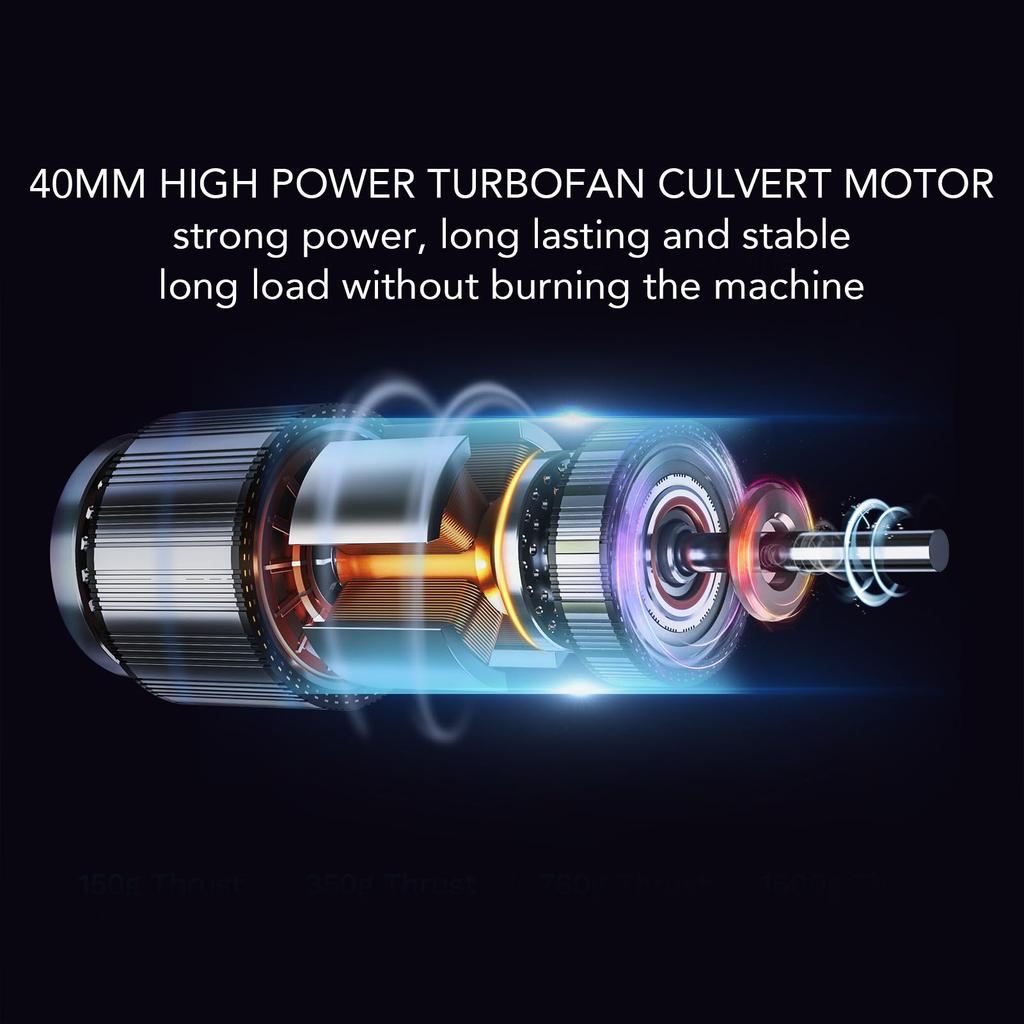 Cordless Air Duster Metal Powerful Turbofan Portable Electric Dust Blower for Car Leaf Snow Cleaning