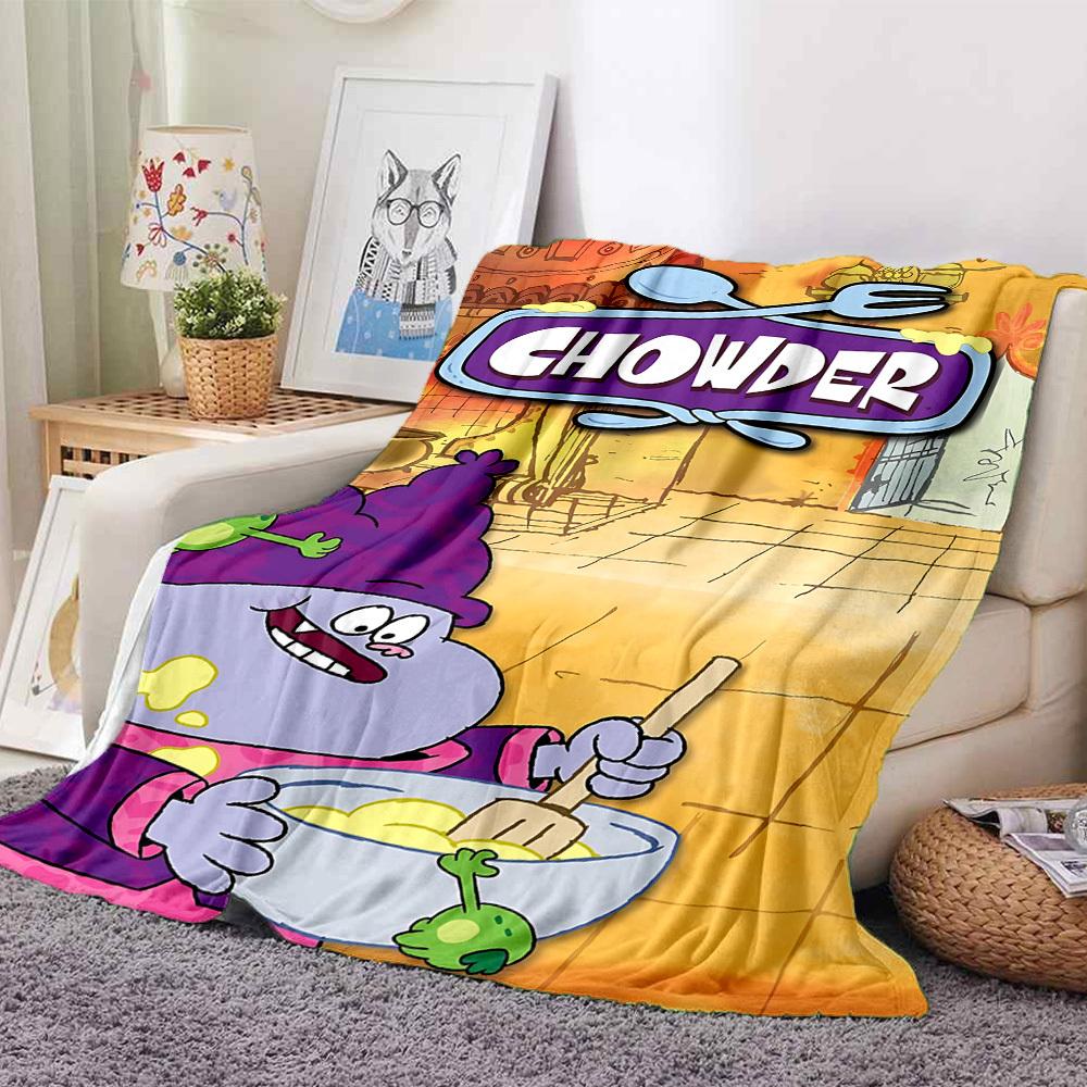 1pc Chowder Soup Blanket Versatile for Couch, Office Bed