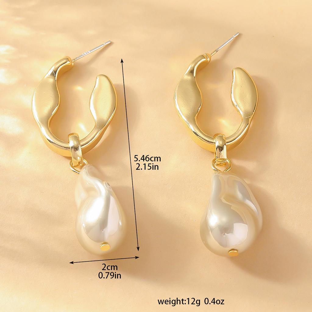 Accessories Circle Hollow Fan Circle Metal Earrings Women'S French Retro Elegant Niche Premium