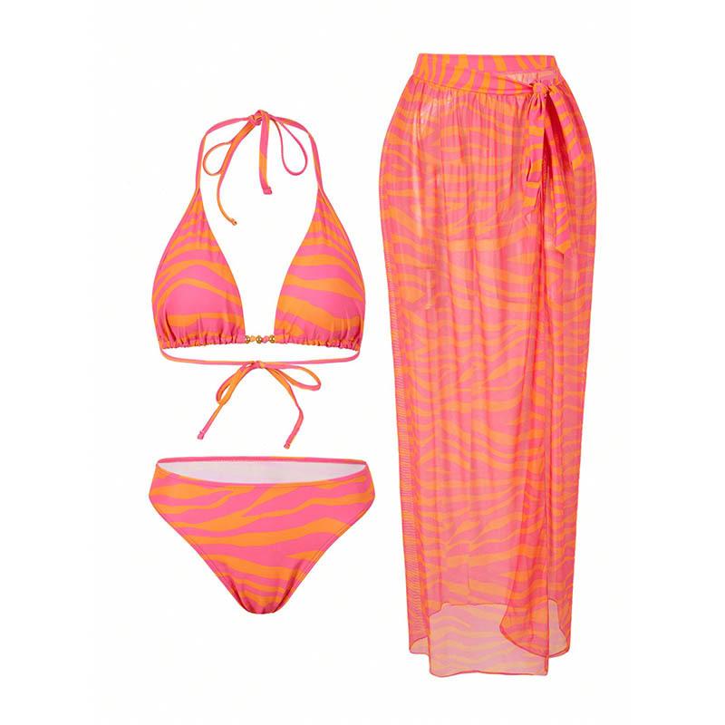 TS JYL-SW201 Classic Three-Piece Bikini, Two-Piece Sexy Swimwear For Women S