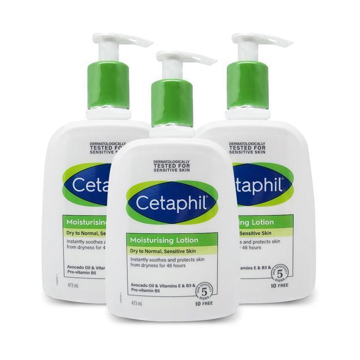 Cetaphil Moisturizing Lotion Unscented 473ml All-in-One Body Lotion 3-Pack (41369520)