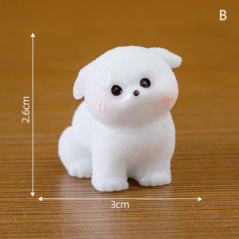 

Мини-статуэтка собаки из смолы, модель микро-пейзажа, украшение для автомобиля, дома, настольные украшения as the picture