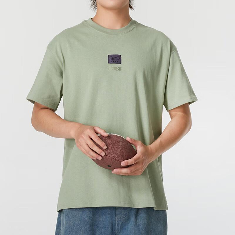 Nike Sportswear Label T-shirt Asia Sizing 'Light Green' Men's FZ5393-370