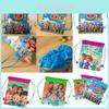 Cocomelon Drawstring Bag Backpack For Kids Featuring Stain-resistant Non-woven Fabric