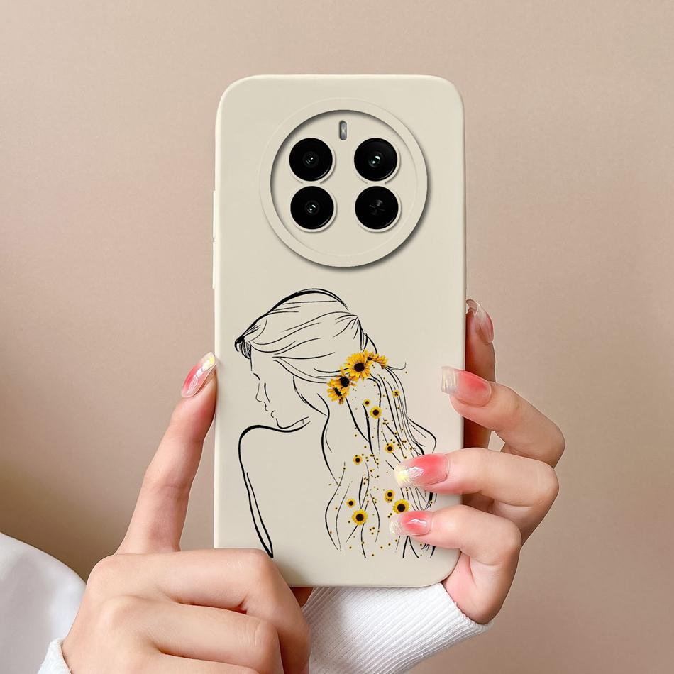 Love Heart Case For Realme 12 Pro Plus 12 Lite Back Cover For Realme12 4G Funda Liquid Silicone Camera Protection Phone Housing