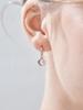 [CRANNE] 14K GF Moon Motif Stone One-Touch Earrings C24EGF189