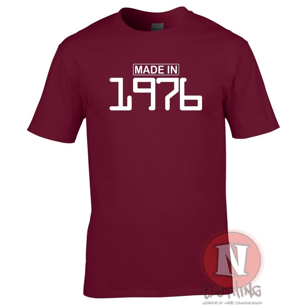 Made In 1976 TShirt Birthday Celebration Present Gift Funny Party Teeshirt S