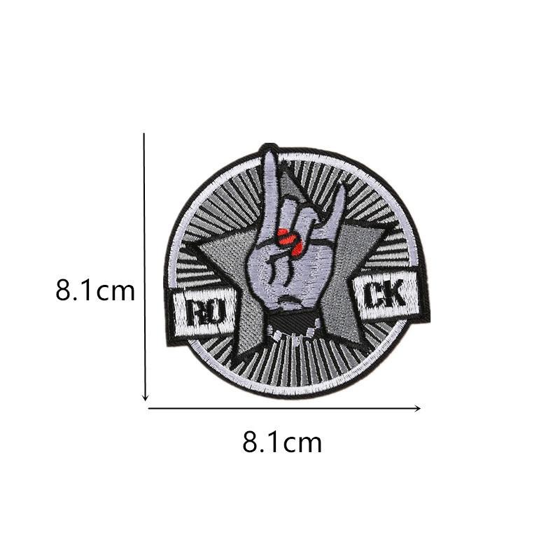 Embroidery Iron On Patches for Clothing DIY Stripes Clothes Stickers