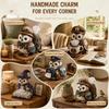 Quilted Quilted Tissue Box Owl Shape Patchwork Animal Kit Fashion DIY Sewing Kit  Home Decor