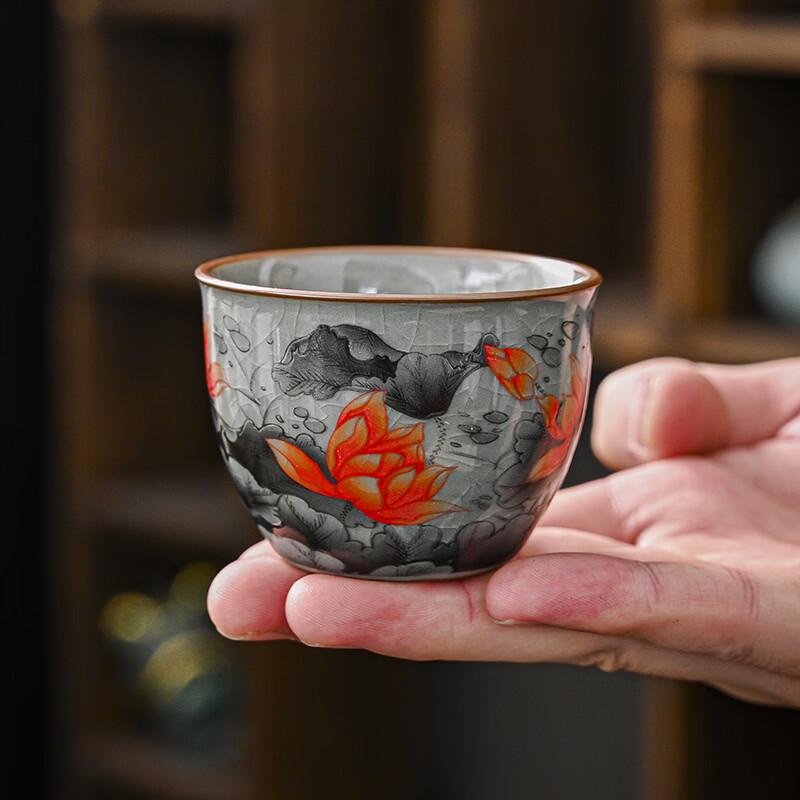 Phoenix Blue and White Ceramic Master Tea Cup