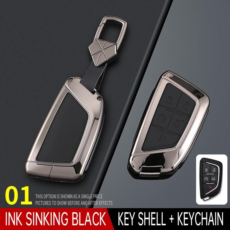 Styling Mouldings For Cadillac XT6 XT5 CT6 CT5 XT4 Men's Women's Bag Buckle Car Key Cortex Car Key Case Cover Protector Shell Fo