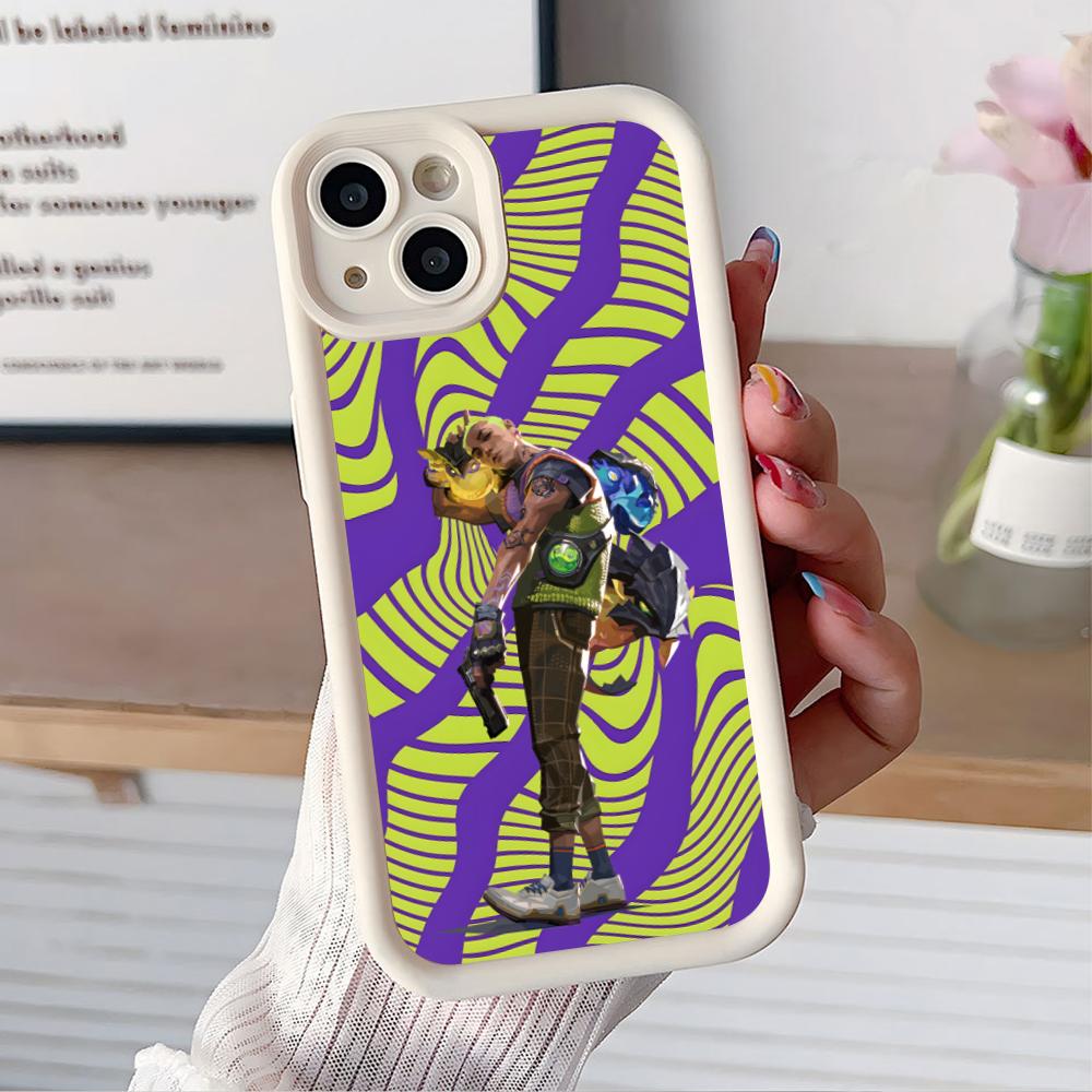 

Valo Gekko Phone Case for iPhone 17 16 15 14 13 12 11 Air Pro Max Plus White Soft TPU Shockproof Cover iPhone 12 Pro Max