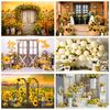 Sunflower Theme Party Backdrop Baby Shower Newborn 1st Birthday Kids Photo Photography Background Decor Banner Photo Studio Prop