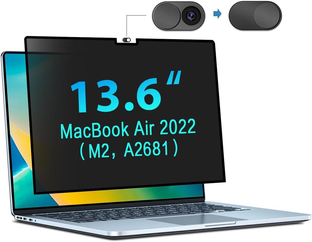 Magnetická ochranná obrazovka pro MacBook Pro 14 palců (2021, 2022, 2023, M1, M2, M3, Pro, Max) Odnímatelný soukromý filtr pro notebook 14" 15"