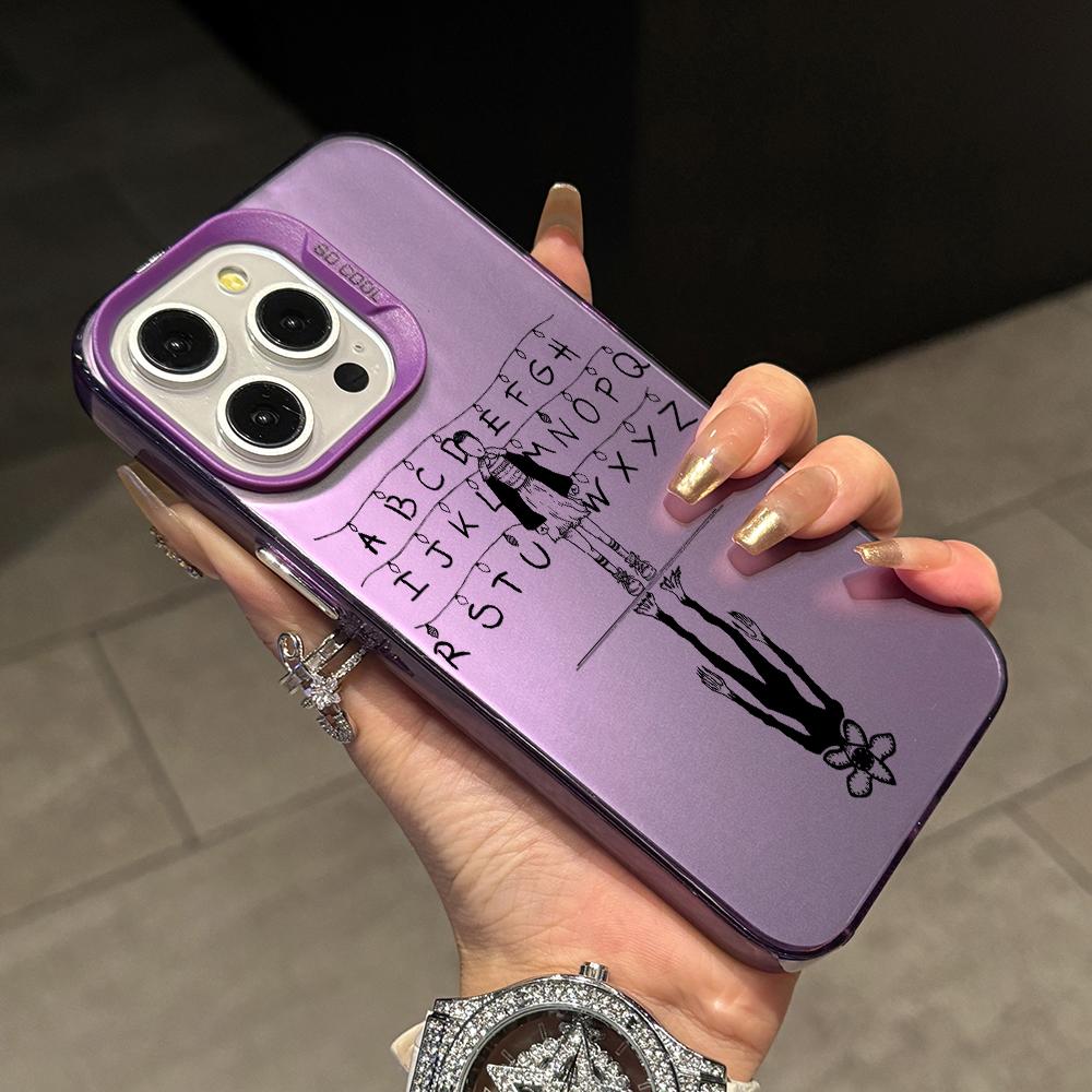 

TV S-Stranger T-Things Phone Case for Samsung Galaxy S26 S25 Edge S24 S23 S22 S21 FE S20 Ultra Plus 5G Colorful Silver Cover Galaxy S24 Ultra