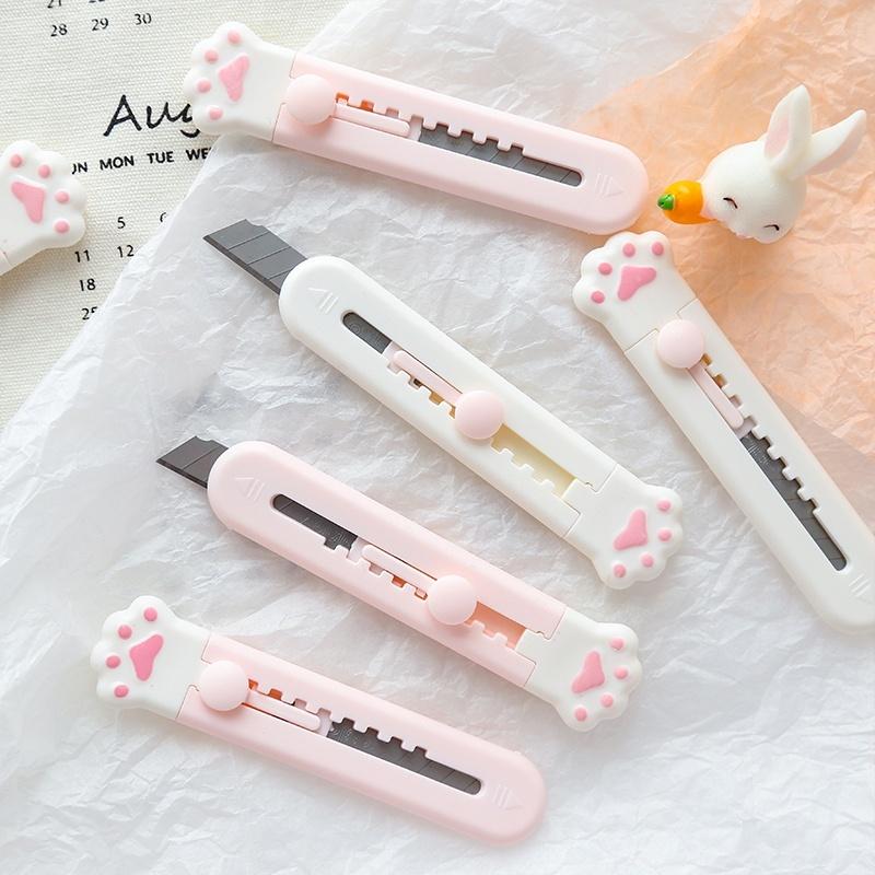 Utility Knife Box Cutter Small Cute Knife Portable Express Package Removal Knife Student Workspace Tools Paper Cutting Paper Cutter