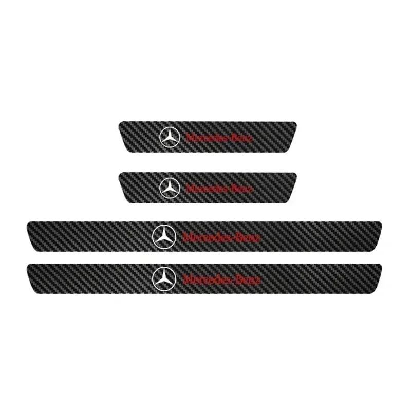 Car Sticker Door Handle Protective Film with Car Door Sill Protector Sticker For Mercedes benz GLK GLA w204 W251 W463 W176