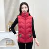 Cotton vest women's autumn and winter windproof and warm casual small vest middle-aged mother clothing new