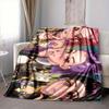 1pc KPop Flannel Throw Blanket - HD Printed Lightweight Soft Warm All-Season Blanket for Sofa, Bed, Travel, Camping - Machine Washable082