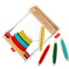 Jeu Créatif - Small Foot - Métier À Tisser En Bois - Fils Colorés - Navettes - 29x24x8,5 Cm