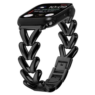 Strap for Apple Watch Series 10 42mm/9 8 7 41mm/SE (2023) SE (2022) SE 6 5 4 40mm/3 2 1 38mm Twisted Metal Zinc Alloy Watch Band