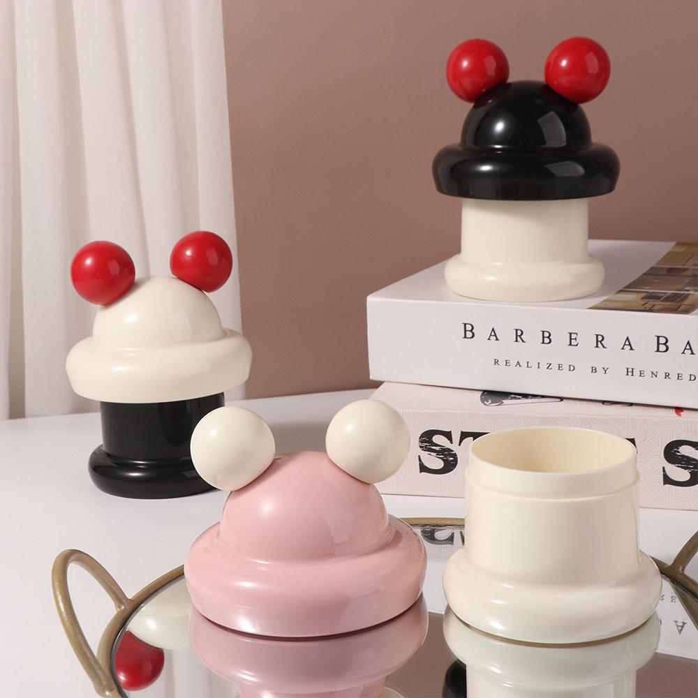 With Lid Toothpick Holder Plastic Makeup Remover Swab Jar Toothpick Storage Box  Living Room