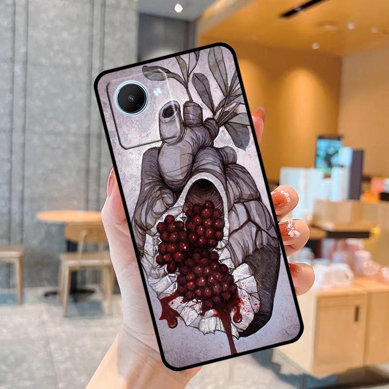 Food Fruit Red Pomegranate Case For Realme C55 C33 C31 C35 C30 C11 C15 C25s C21Y GT Neo 5 3T 2T 8 9 10 11 Pro Plus