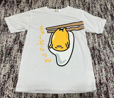 Gudetama Koszulka z Krótkim Rękawem Sanrio Nadruk Anime Jajko 160CM